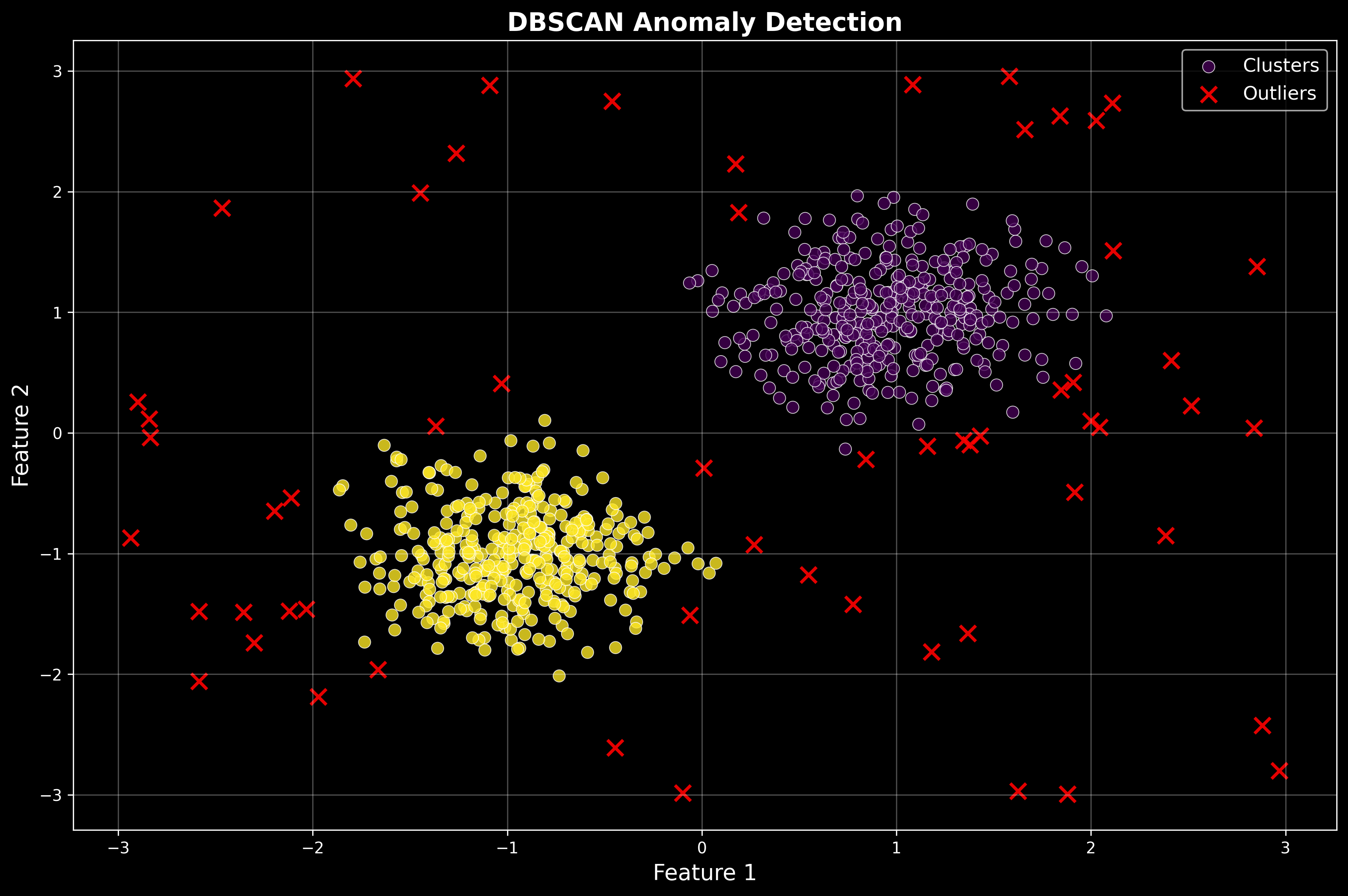 Fraud Detection - DBSCAN flags unusual transaction patterns as potential fraud